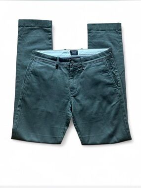 💜 J. Crew Green Stretch 484 Slim Chino Pants (W28 L32)